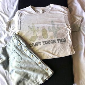 SALE!! Can't Touch This Faded Cactus Tee Shirt